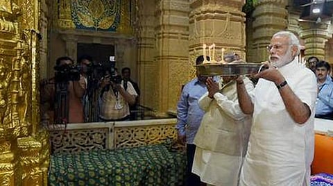 சோம்நாத் கோயிலில் பிரதமர் நரேந்திர மோடி | கோப்புப்படம்