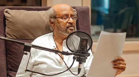 ‘பாபா’ மறுவெளியீட்டுக்காக டப்பிங் பணியில் ரஜினி - வைரல் புகைப்படங்கள்