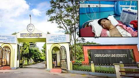 பாதிக்கப்பட்ட அசாம் மாணவர் (உள்படம்)