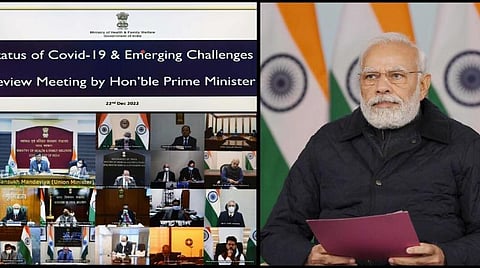 பிரதமர் நரேந்திர மோடி தலைமையில் உயர்நிலைக்குழு ஆலோசனை - கரோனா கட்டுப்பாடுகளை அமல்படுத்த உத்தரவு