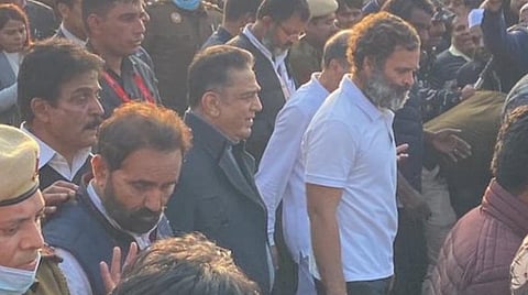 இந்திய ஒற்றுமை யாத்திரையில் ராகுல் காந்தியோடு கமல்ஹாசன்