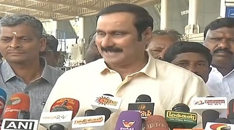 மதுரையில் செய்தியாளர்களைச் சந்தித்த அன்புமணி ராமதாஸ்