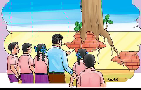 பெரிதினும் பெரிது கேள் - 25: மதில் சுவர் மீது முளைத்த அரச மரம்!