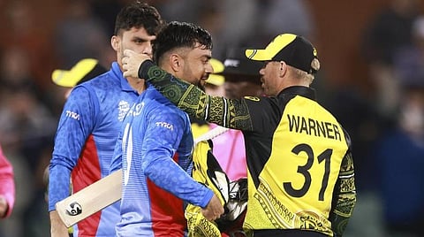 ரஷீத் கான் மற்றும் வார்னர் | கோப்புப்படம்