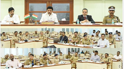 காவல் துறை உயரதிகாரிகளுடன் சட்டம்-ஒழுங்கு குறித்து முதல்வர் ஆலோசனை