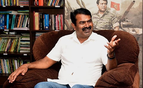 பழநி கோயில் அடிவாரத்தில் 24 அடி வேல் அகற்றப்பட்டது ஏன்? - சீமான் கண்டனம்