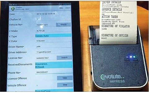 புதுச்சேரியில் போக்குவரத்து விதி மீறல்களுக்கு இ-சலான் கருவி மூலம் இனி அபராதம்
