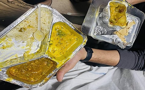 பயணி பகிர்ந்த ஐஆர்சிடிசி உணவின் படம்