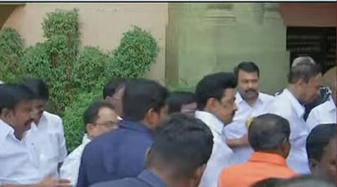 அண்ணா அறிவாலயம் வந்த முதல்வர்