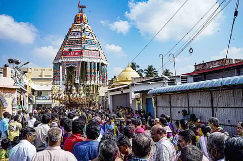 மாசி மக திருவிழா | கும்பகோணத்தில் 3 பெருமாள் கோயில்களில் தேரோட்டம்