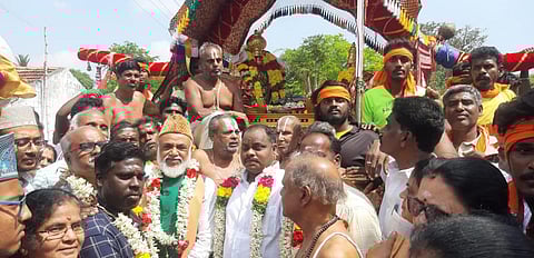 ஸ்ரீமுஷ்ணம் பூவராக சுவாமிக்கு இஸ்லாமியர்கள் வரவேற்பு - மத நல்லிணக்கத்துடன் நடைபெற்ற திருவிழா