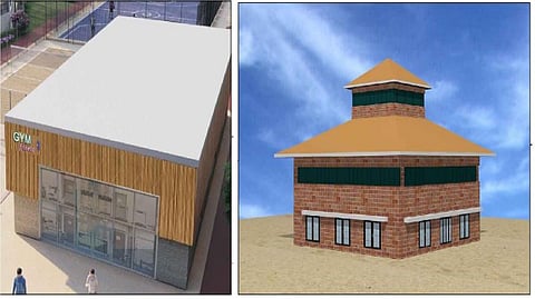 விளையாட்டு வளாகத்தின் மாதிரி வரைபடம்