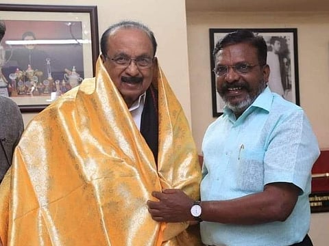 வைகோவுடன் திருமாவளவன் சந்திப்பு - சர்ச்சையான பேட்டி குறித்து நேரில் விளக்கம்