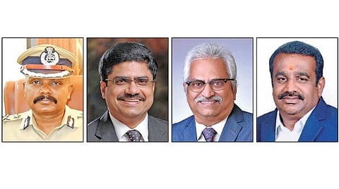 வே.பாலகிருஷ்ணன்,  டி.ராஜ்குமார், ஜி.அருள்மொழி, எம்.ஜெயபால்