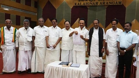 ஆளுநர் ஆர்.என்.ரவியின் செயல்பாட்டை கண்டித்து ஏப்.12-ல் ஆளுநர் மாளிகை முன்பு ஆர்ப்பாட்டம்: திமுக கூட்டணி கட்சிகள் அறிவிப்பு