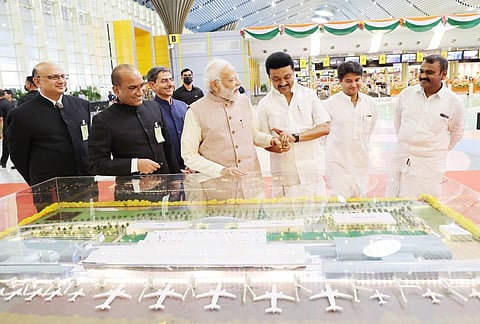 ரூ.1,260 கோடியில் சென்னை விமான முனையம் - பிரதமர் திறந்து வைத்தார்