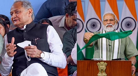 ராஜஸ்தான் முதல்வர் மற்றும் பிரதமர் மோடி