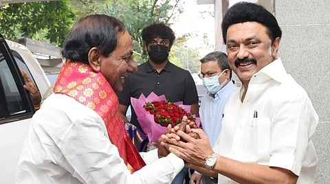 தெலங்கானா முதல்வருக்கு ஸ்டாலின் பாராட்டு