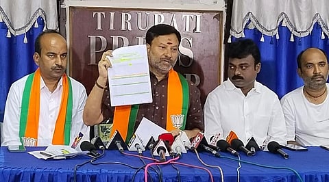 திருப்பதி தேவஸ்தான மருத்துவமனையில் வேற்று மதத்தினருக்கு வேலை: பாஜக மூத்த தலைவர் எதிர்ப்பு