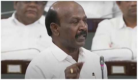 சட்டப்பேரவையில் உரையாற்றும் அமைச்சர் மா.சுப்பிரமணியன்