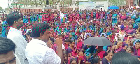 “அங்கன்வாடி ஊழியர்களை அரசு ஊழியர்களாக்கும் வரை போராடுவோம்” - கந்தர்வக்கோட்டை எம்எல்ஏ பேச்சு