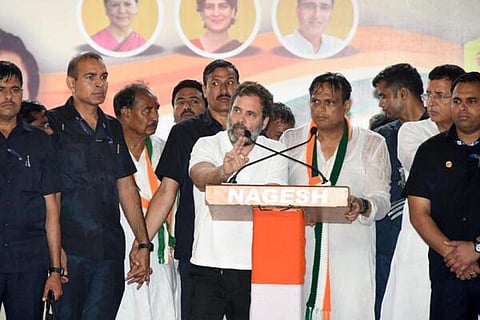 கலபுர்கி மாவட்டத்தில் நடைபெற்ற தேர்தல் பிரச்சார பொதுக்கூட்டத்தில் ராகுல் காந்தி உரை