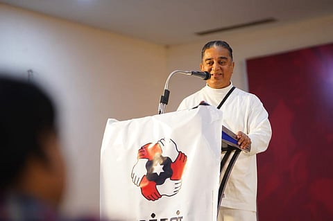 ‘‘அரசியல் சாசனத்திற்கு ஆபத்து வந்தால் கட்சி பேதங்களை கடக்க வேண்டும்” - கமல்ஹாசன்