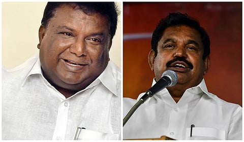 அமைச்சர் சிவசங்கர் (இடது) எடப்பாடி பழனிசாமி (வலது)