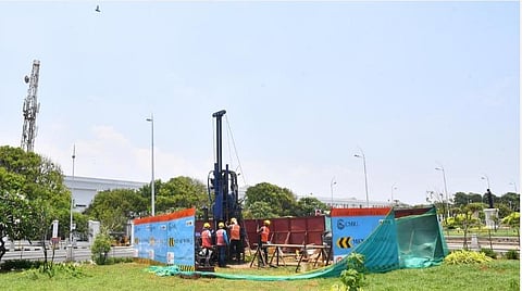 இரண்டாம் கட்ட மெட்ரோ ரயில் திட்டம்: பட்டினம்பாக்கம் பேருந்து நிலையத்தில் பணிகள் தொடக்கம்