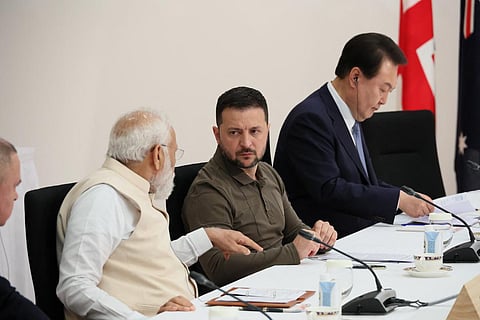 பிரதமர் மோடி, அதிபர் ஜெலன்ஸ்கி சந்திப்பு