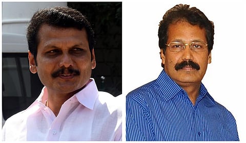 அமைச்சர் செந்தில்பாலாஜி (இடது), கிருஷ்ணசாமி (வலது)