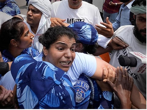 மல்யுத்த வீரர்கள் போராட்டம்