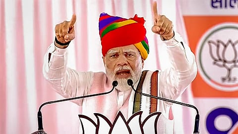 'நாடாளுமன்ற திறப்பு விழாவை புறக்கணித்து தேசிய உணர்வுகளை காங்கிரஸ் அவமதித்தது' - ராஜஸ்தானில் பிரதமர் மோடி சாடல்