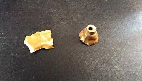 விருதுநகர் | வெம்பக்கோட்டை அகழாய்வில் தங்க அணிகலன் கண்டெடுப்பு