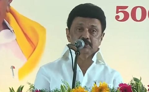 சென்னையில் நடந்த நிகழ்வில் உரையாற்றும் முதல்வர் மு.க.ஸ்டாலின்