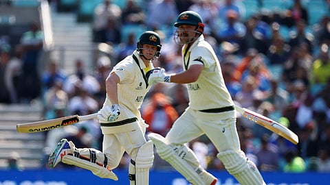 இந்தியாவுக்கு எதிரான WTC இறுதிப் போட்டியின் முதல் நாளில் ஆஸ்திரேலிய அணியின் டிராவிஸ் ஹெட்  மற்றும் ஸ்டீவ் ஸ்மித் ஆட்டமிழக்காமல் 251 ரன்களை பதிவு செய்தனர்.