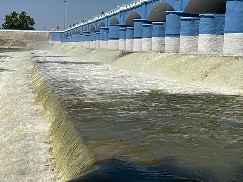 காவிரி டெல்டா பாசனத்துக்காக கல்லணையில் தண்ணீர் திறப்பு