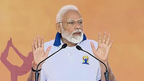 “யோகா... காப்புரிமை, ராயல்டி ஏதுமற்ற இலவசமானது” - ஐ.நா. யோகா நிகழ்வில் பிரதமர் மோடி பேச்சு