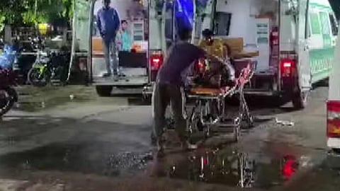 நிகழ்விடத்தில் நடந்த மீட்புப் பணிகள்