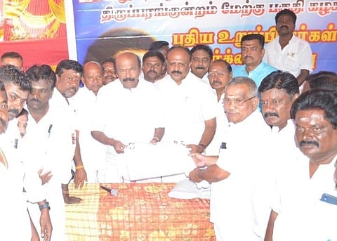 ‘‘கருணாநிதி பெயர் வைக்கும் விழாவை மட்டும் நடத்தி வருகிறார் முதல்வர் ஸ்டாலின்” - வி.வி.ராஜன் செல்லப்பா