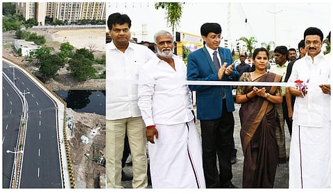 ஸ்டீபன்சன் சாலையில் ரூ. 66.83 கோடி செலவில் புதிதாக கட்டப்பட்டுள்ள செங்கை சிவம் பாலத்தை முதல்வர் ஸ்டாலின் திறந்து வைத்தார்