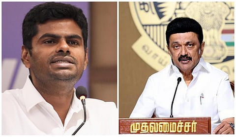 அண்ணாமலை (இடது), முதல்வர் ஸ்டாலின் (வலது) | கோப்புப்படம்