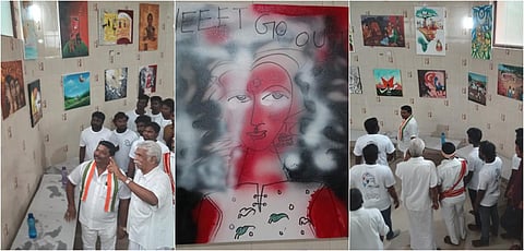 கும்பகோணம் | தீ விபத்தில் உயிரிழந்த பள்ளிக் குழந்தைகள் 94 பேரின் நினைவிடத்தில் ஓவியக் கண்காட்சி