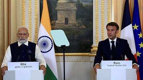 இந்தியா-பிரான்ஸ் உறவுகளின் முக்கிய அம்சம் பாதுகாப்பு ஒத்துழைப்பு - பிரதமர் மோடி பேச்சு