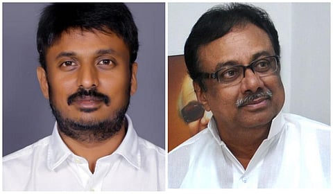 யுவராஜ், ஈவிகேஎஸ் இளங்கோவன் | இடமிருந்து வலமாக