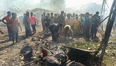 கிருஷ்ணகிரி பட்டாசு குடோன் விபத்து