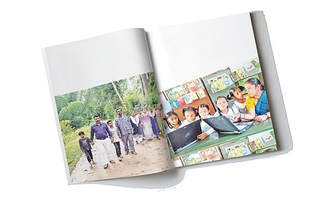 இடைநிற்றல் மாணவர்களை பள்ளிக்கு அழைத்துச் சென்ற ஆசிரியர் முருகேசன். (அடுத்த படம்) மடிக்கணினி மூலமாக மாணவர்களுக்கு பாடம் எடுக்கும் குன்னூரை அடுத்த சோகத்தொரை ஊராட்சி ஒன்றிய நடுநிலைப் பள்ளி ஆசிரியை.