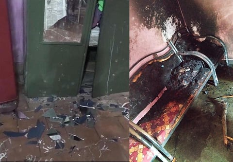 நெல்லையில் முன்விரோதம் காரணமாக விவசாயி வீட்டில் பெட்ரோல் குண்டு வீச்சு; பெட்டிக்கடைக்கு தீ வைப்பு