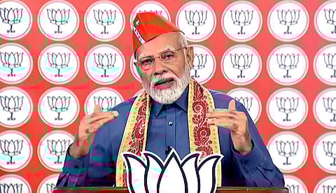 நம்பிக்கையில்லா தீர்மான விவாதத்தில் நாடாளுமன்றத்தை விட்டு ஓடிய எதிர்க்கட்சிகள் - பிரதமர் மோடி