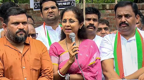 செய்தியாளர் சந்திப்பில் சுப்ரியா சுலே (கோப்புப் படம்)